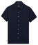 Baileys Full Buttoned Short Sleeve Polo Dark Blue