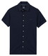 Baileys Full Buttoned Short Sleeve Polo Dark Blue