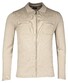 Baileys Full Zip Cardigan Flat Knit Collar Double Breast Pockets Vest Beige