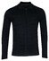 Baileys Full Zip Cardigan Flat Knit Collar Double Breast Pockets Vest Navy