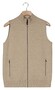 Baileys Full Zip Front Back Knit Stitch Cotton Cashmere Waistcoat Kitt