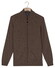 Baileys Full Zip Front Body Structure Knit Vest Donker Taupe