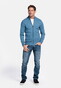 Baileys Full Zip Front Body Structure Knit Vest Mid Denim Blue