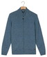Baileys Full Zip Front Body Structure Knit Vest Mid Denim Blue