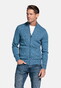 Baileys Full Zip Front Body Structure Knit Vest Mid Denim Blue