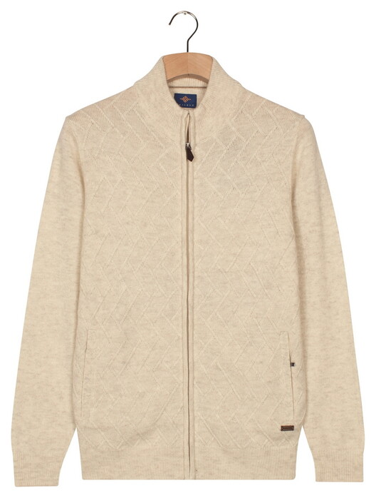 Baileys Full Zip Front Body Structure Knit Vest Mushroom