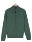 Baileys Full Zip Lambswool Single Knit Vest Dark Forest