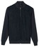 Baileys Full Zip Milano Knit Suedine Front Light Padded Quilted Cardigan Navy