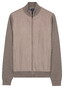 Baileys Full Zip Milano Knit Suedine Front Light Padded Quilted Cardigan Steel Grey