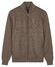 Baileys Full Zip Milano Knit Suedine Front Light Padded Quilted Vest Donker Taupe