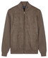 Baileys Full Zip Milano Knit Suedine Front Light Padded Quilted Vest Donker Taupe