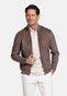 Baileys Full Zip Milano Knit Suedine Front Light Padded Quilted Vest Donker Taupe