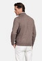 Baileys Full Zip Milano Knit Suedine Front Light Padded Quilted Vest Donker Taupe
