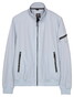 Baileys Full Zip Sleeve Pocket Solid Color Jack Cloud Blue