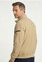 Baileys Full Zip Sleeve Pocket Solid Color Jack Sand