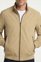 Baileys Full Zip Sleeve Pocket Solid Color Jack Sand