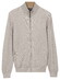 Baileys Full Zip Two-Tone Fine Textured Jacquard Allover Plated Cardigan Soft Grey