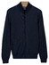 Baileys Full Zip Two-Tone Fine Textured Jacquard Allover Plated Vest Dark Blue