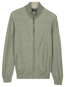 Baileys Full Zip Two-Tone Fine Textured Jacquard Allover Plated Vest Misty Green