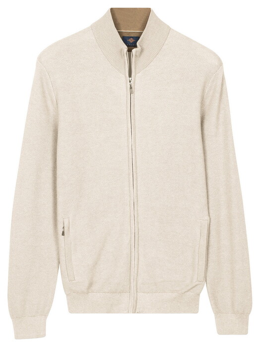 Baileys Full Zip Two-Tone Fine Textured Jacquard Allover Plated Vest Shell