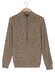 Baileys Fullzip Allover Structure Vest Donker Taupe