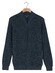 Baileys Fullzip Allover Structure Vest Faded Denim Blue