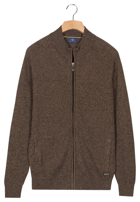 Baileys Fullzip Allover Structure Vest Taupe
