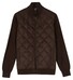 Baileys Fullzip Front Suedine Diamond Stitch Slightly Padded And Quilted Vest Dark Brown