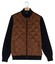 Baileys Fullzip Front Suedine Diamond Stitch Slightly Padded And Quilted Vest Navy