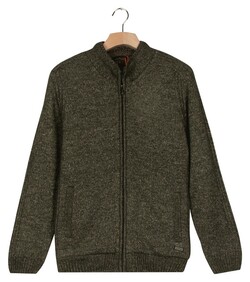 Baileys Fullzip Inside Body Lining Sherpa Cardigan Dark Green