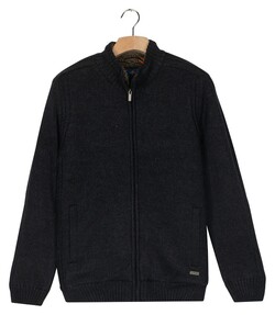 Baileys Fullzip Inside Body Lining Sherpa Cardigan Navy