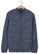 Baileys Fullzip Inside Body Lining Sherpa Vest Mid Denim Blue