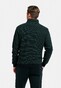 Baileys Half Zip 2-Tone Jacquard Doubleface Interlock Sweat Pullover Dark Green