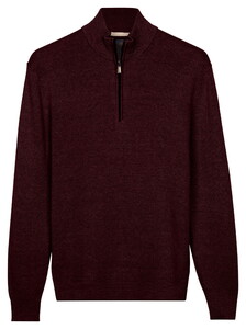 Baileys Half Zip Allover 2-Tone Cotton Pullover Deep Mauve