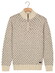 Baileys Half Zip Allover Diagonal Stripes Pattern Knit Pullover Mushroom