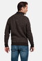 Baileys Half Zip Allover Diagonal Stripes Pattern Knit Trui Bruin