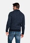 Baileys Half Zip Allover Diagonal Stripes Pattern Knit Trui Navy