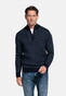 Baileys Half Zip Allover Diagonal Stripes Pattern Knit Trui Navy