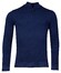 Baileys Half Zip Allover Plated 2-Tone Jacquard Trui Cobalt