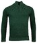 Baileys Half Zip Allover Plated 2-Tone Jacquard Trui Groen