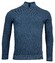 Baileys Half Zip Allover Plated 2-Tone Jacquard Trui Raf Blue