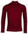 Baileys Half Zip Allover Plated 2-Tone Jacquard Trui Rood