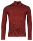 Baileys Half Zip Allover Plated 2-Tone Jacquard Trui Stone Red
