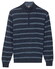 Baileys Half Zip Allover Stripe Denim Yarn Trui Cloud Blue