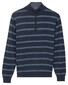 Baileys Half Zip Allover Stripe Denim Yarn Trui Cloud Blue