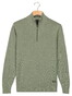 Baileys Half Zip Allover Two-Tone Fine Texture Pullover Dark Forest