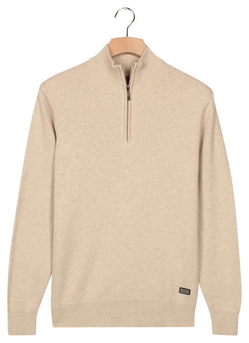 Baileys Half Zip Allover Two-Tone Fine Texture Pullover Kitt