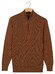 Baileys Half Zip Allover Two-Tone Fine Texture Trui Copper