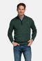 Baileys Half Zip Allover Two-Tone Fine Texture Trui Donker Groen