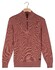 Baileys Half Zip Allover Two-Tone Fine Texture Trui Light Mauve